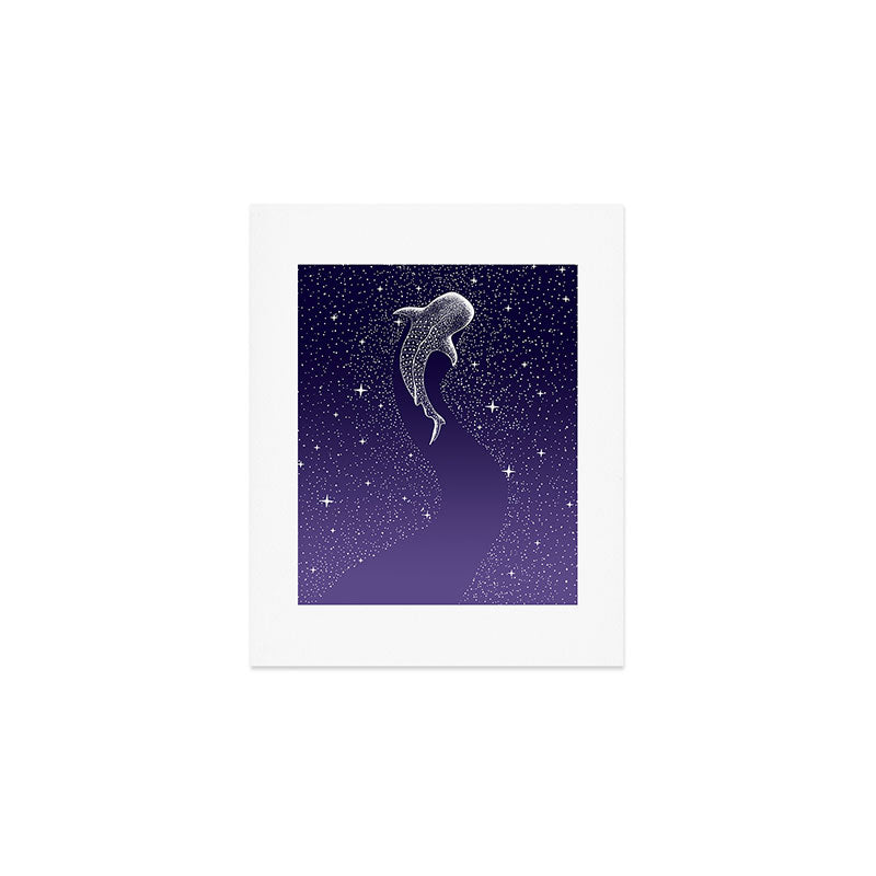 Star Eater - space from Dark Blue to Purple Art Print Gallery Image 1