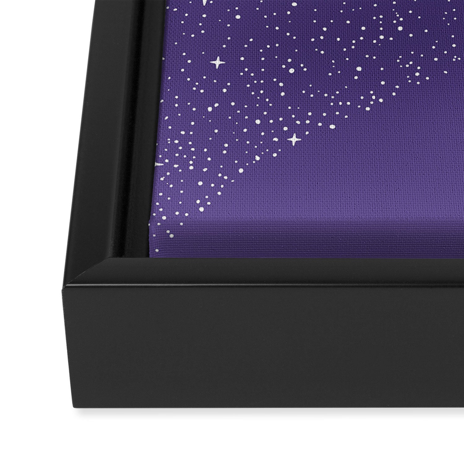 Star Eater - space from Dark Blue to Purple Framed Canvas Print Gallery Image 3