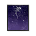 Star Eater - space from Dark Blue to Purple Framed Canvas Print Gallery Image 8