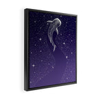 Star Eater - space from Dark Blue to Purple Framed Canvas Print Gallery Image 2