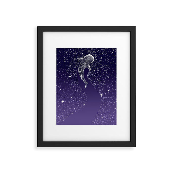 Star Eater - space from Dark Blue to Purple Framed Art Print Gallery Image 1