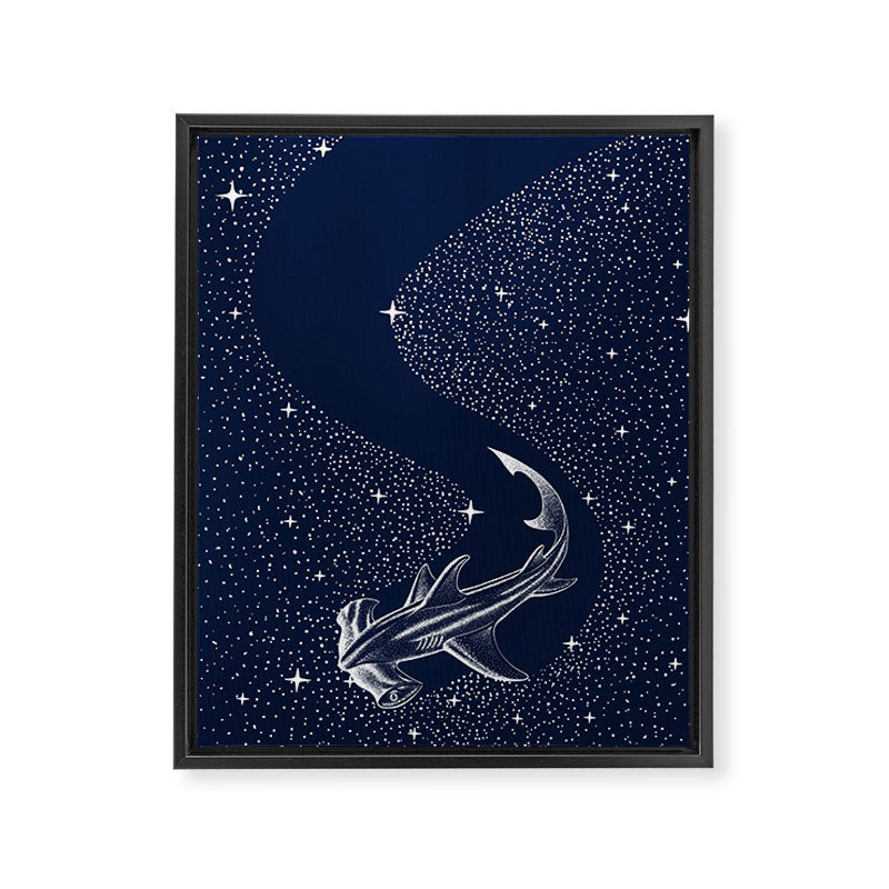 Starry Hammerhead Framed Canvas Print Gallery Image 8
