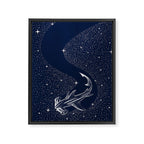 Starry Hammerhead Framed Canvas Print Gallery Image 8