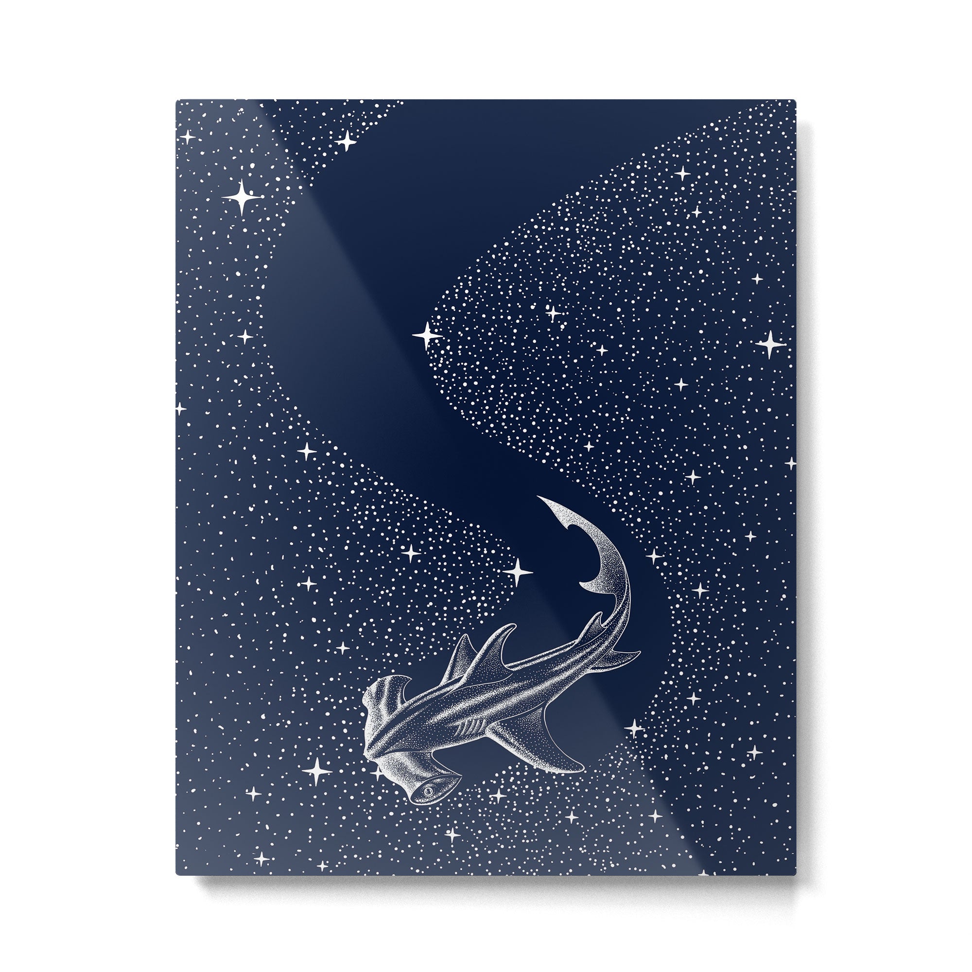 Starry Hammerhead Metal Print Gallery Image 6