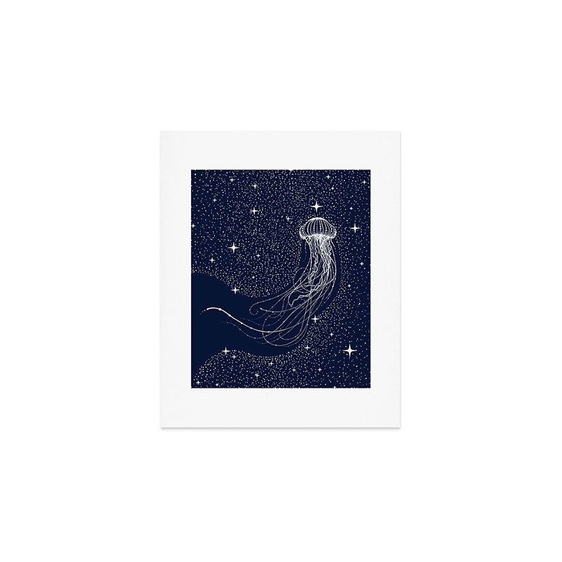 starry jellyfish Art Print Gallery Image 1