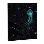 Starry jellyfish - Colored Canvas Print Gallery Image 8