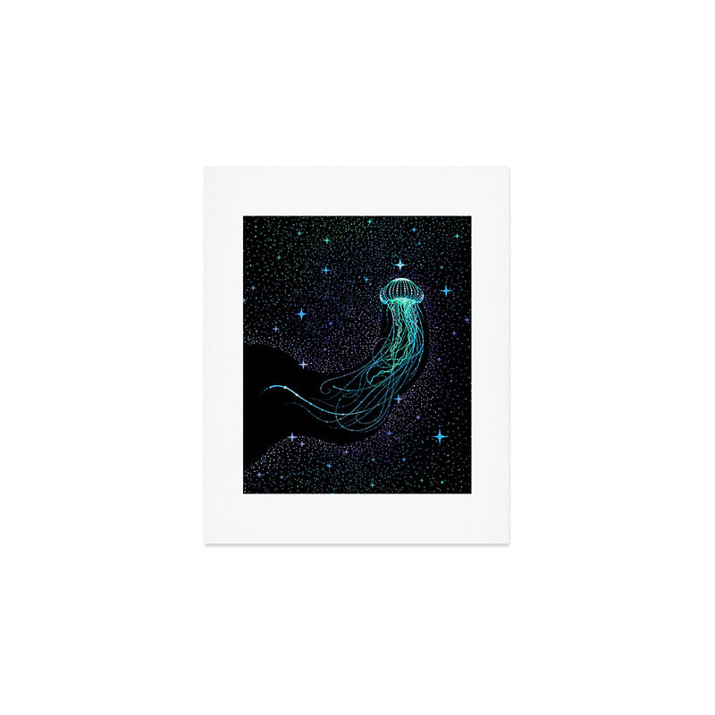 Starry jellyfish - Colored Art Print Gallery Image 1