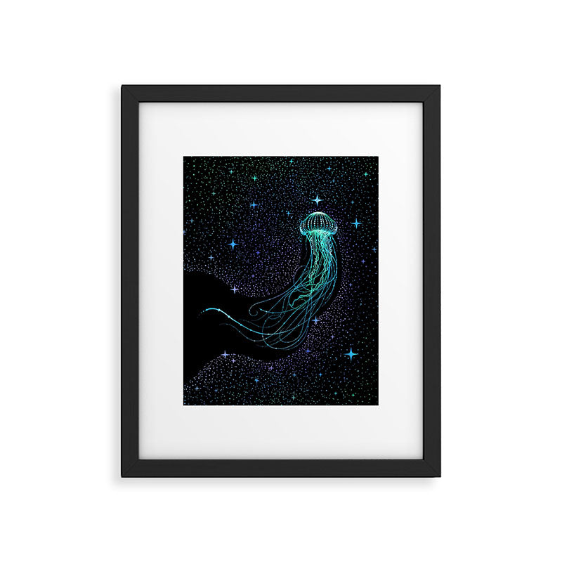 Starry jellyfish - Colored Framed Art Print Gallery Image 6