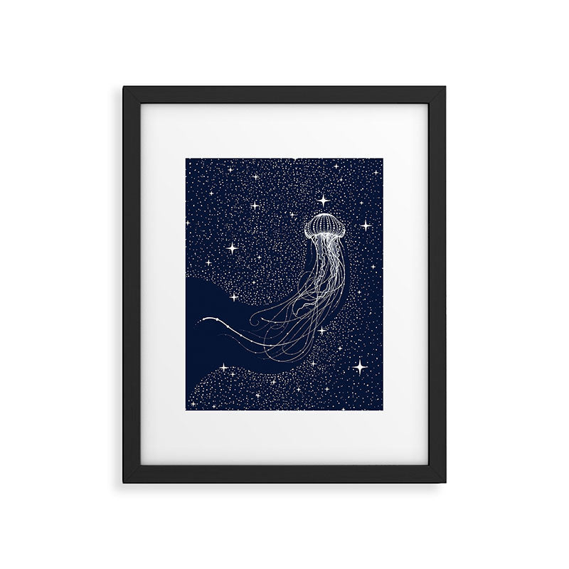 starry jellyfish Framed Art Print Gallery Image 6