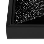 Starry Orca (Black Version) Framed Canvas Print Gallery Image 3