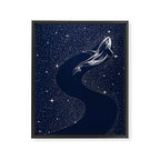 starry orca Framed Canvas Print Gallery Image 8