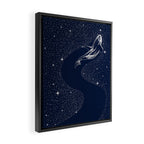 starry orca Framed Canvas Print Gallery Image 2