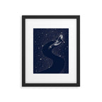 starry orca Framed Art Print Gallery Image 6