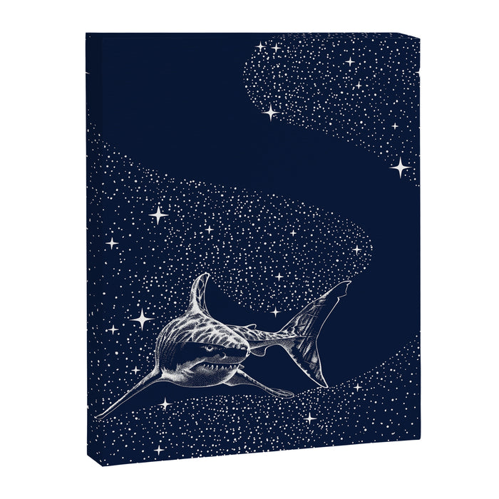 Starry Shark Canvas Print Gallery Image 1