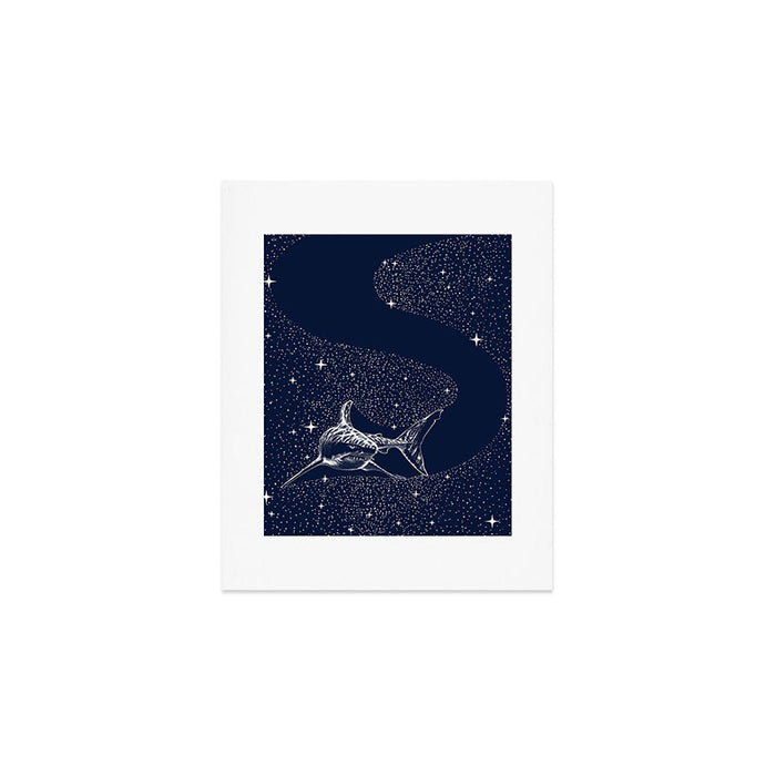 Starry Shark Art Print Gallery Image 1