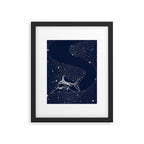 Starry Shark Framed Art Print Gallery Image 6