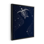 Starry Turtle Framed Canvas Print Gallery Image 2