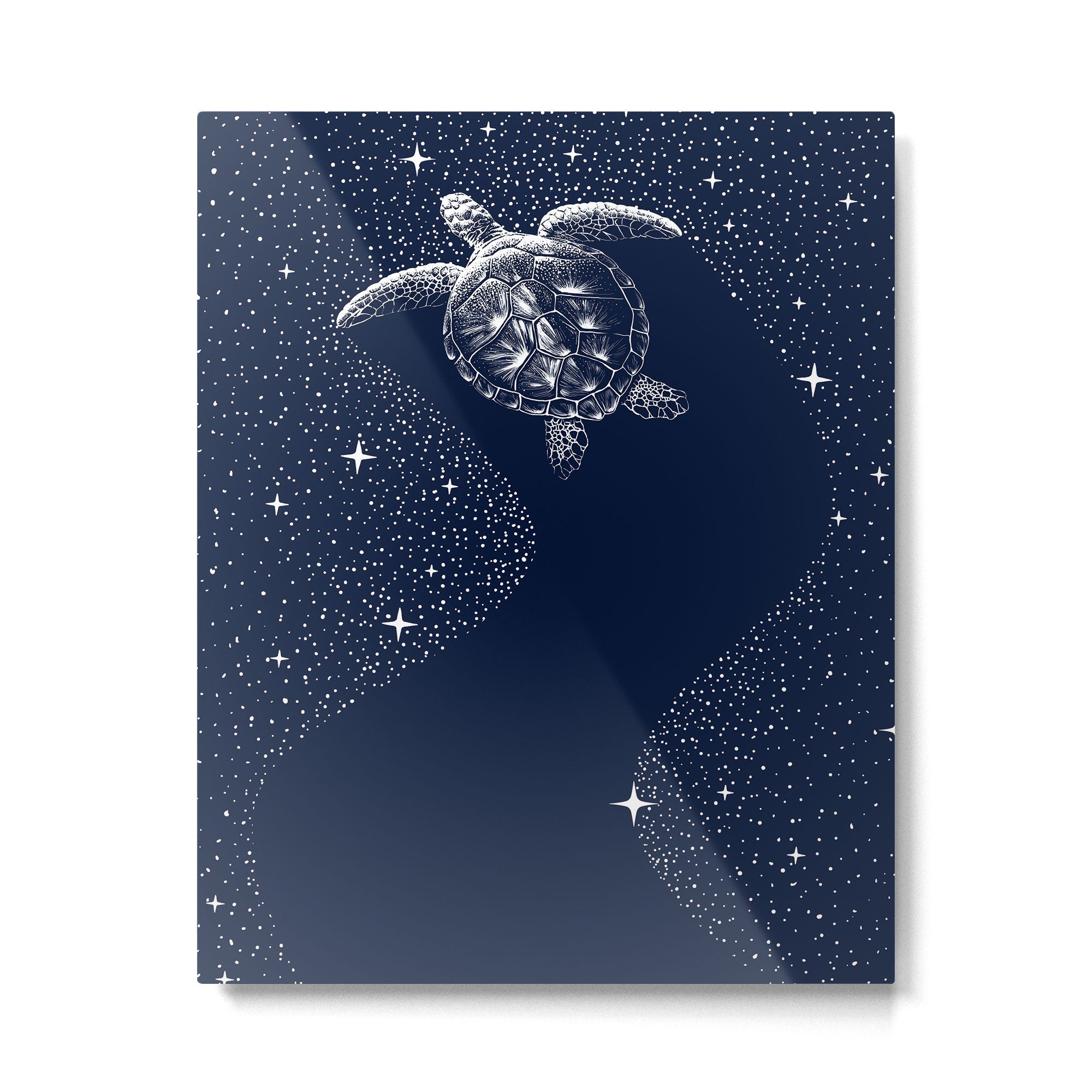 Starry Turtle Metal Print Gallery Image 6