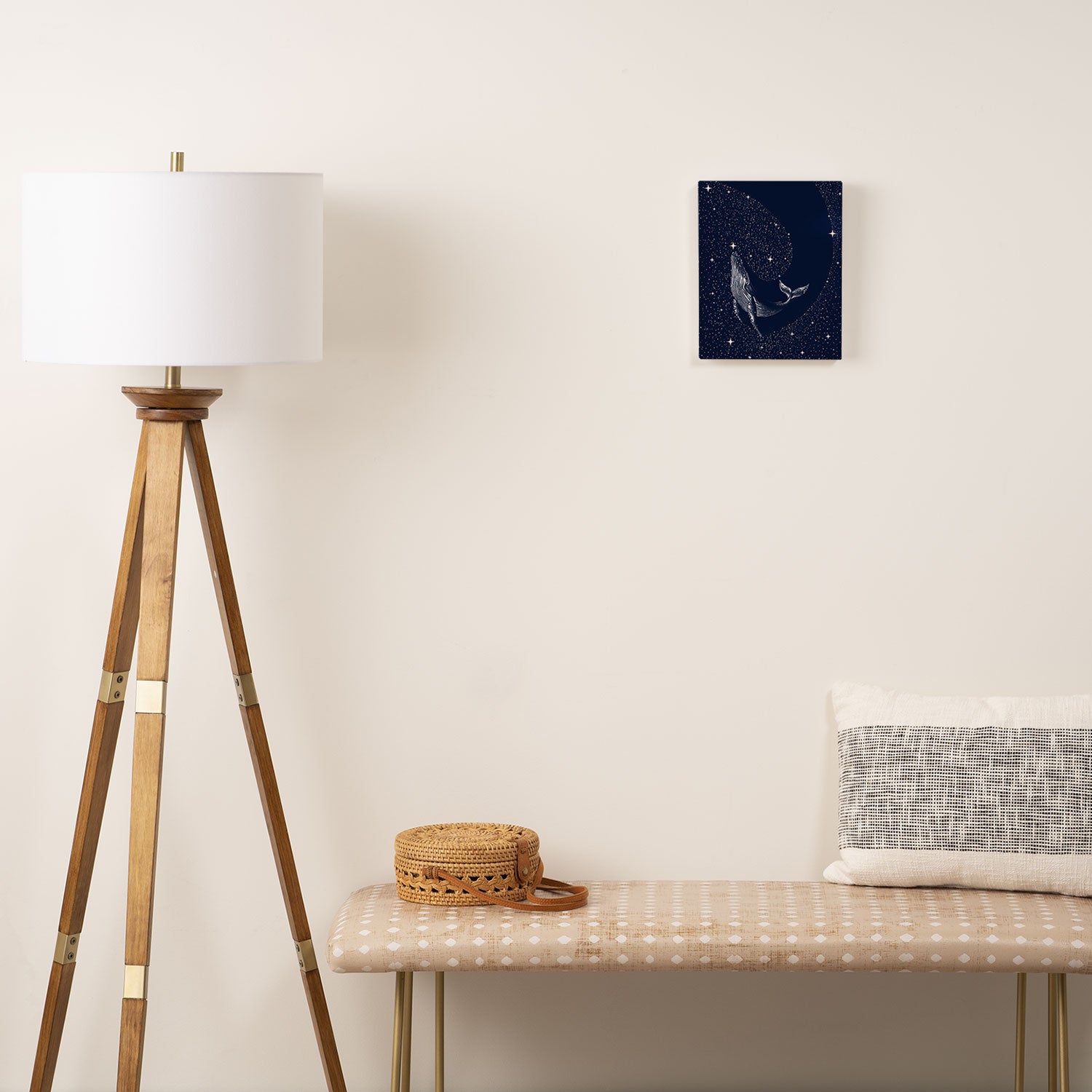 starry whale Canvas Print Gallery Image 2
