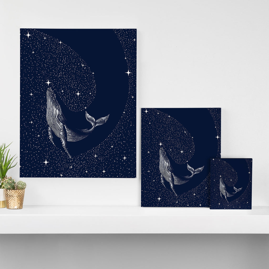 starry whale Canvas Print Gallery Image 3
