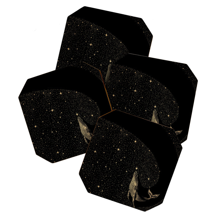 Starry Whale - Dark GOLD Version Coaster Gallery Image 1
