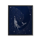 starry whale Framed Canvas Print Gallery Image 8