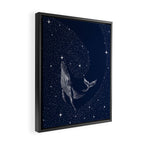 starry whale Framed Canvas Print Gallery Image 2
