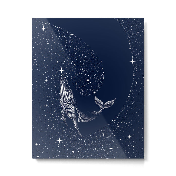 starry whale Metal Print Gallery Image 1