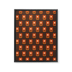 70s Flower Pattern #1 Framed Canvas Print Gallery Image 8