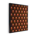 70s Flower Pattern #1 Framed Canvas Print Gallery Image 2