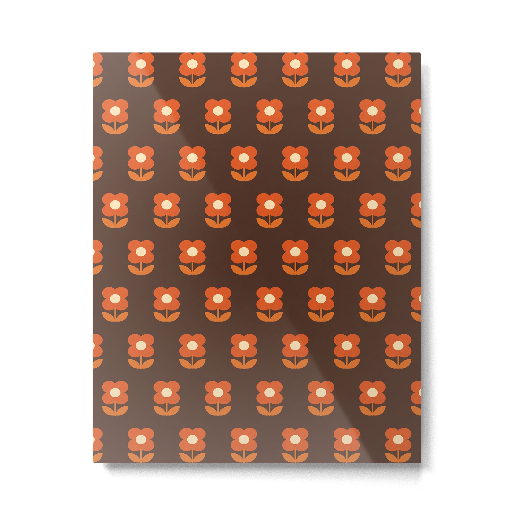 70s Flower Pattern #1 Metal Print Gallery Image 6