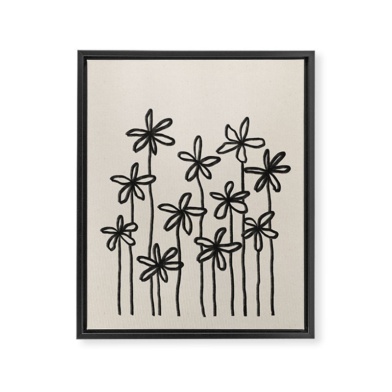 A Field Of Flowers Framed Canvas Print Gallery Image 6