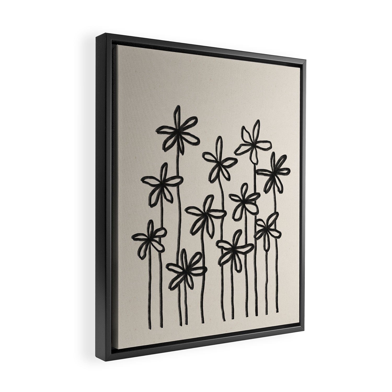A Field Of Flowers Framed Canvas Print Gallery Image 2