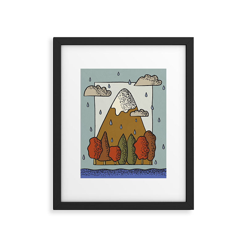 A Rainy Day in the Mountains Framed Art Print Gallery Image 5