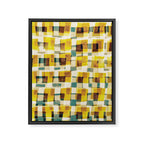 Abstract Linocut Pattern #10 Framed Canvas Print Gallery Image 8