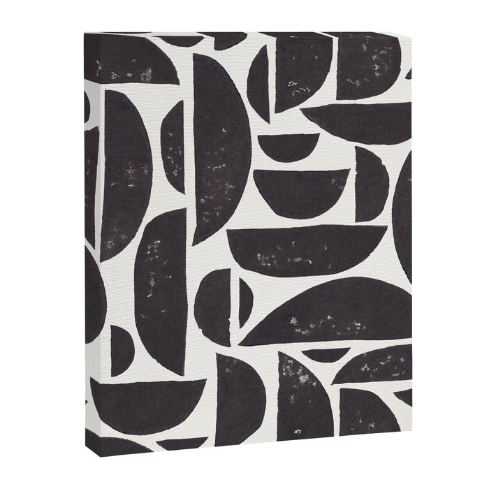 Abstract Linocut Pattern #3 Canvas Print Gallery Image 1