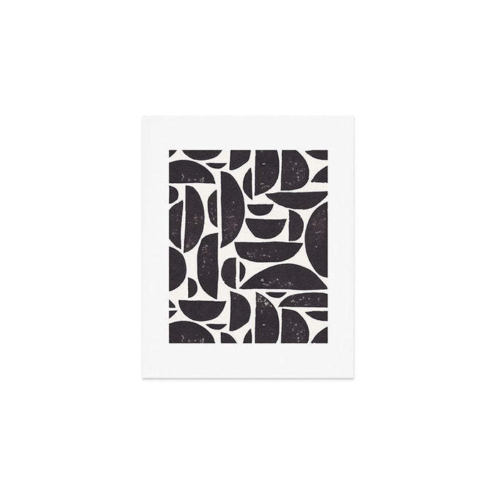 Abstract Linocut Pattern #3 Art Print Gallery Image 1