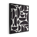 Abstract Linocut Pattern #3 Framed Canvas Print Gallery Image 2