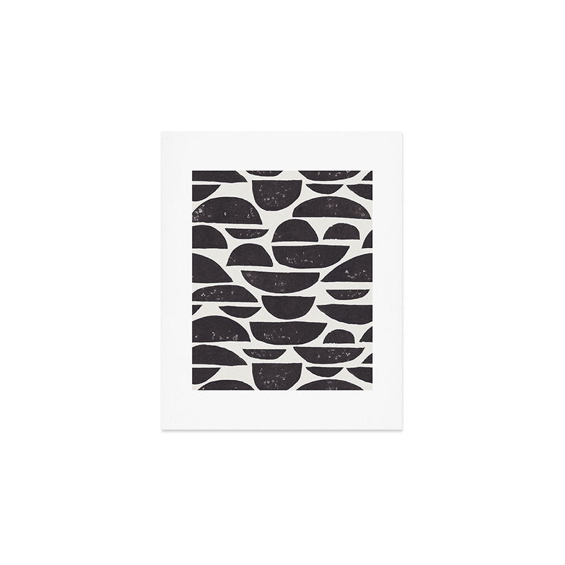 Abstract Linocut Pattern #4 Art Print Gallery Image 1