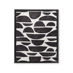 Abstract Linocut Pattern #4 Framed Canvas Print Gallery Image 6