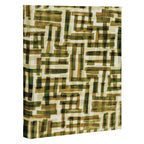 Abstract Linocut Pattern #6 Canvas Print Gallery Image 3