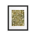 Abstract Linocut Pattern #6 Framed Art Print Gallery Image 4