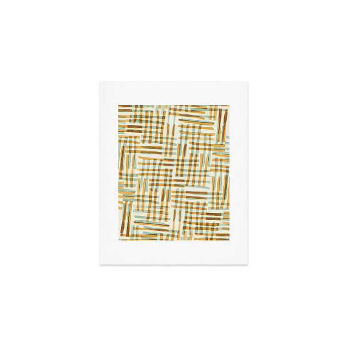 Abstract Linocut Pattern #7 Art Print Gallery Image 1