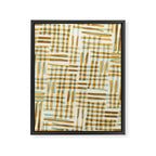 Abstract Linocut Pattern #7 Framed Canvas Print Gallery Image 8