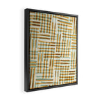 Abstract Linocut Pattern #7 Framed Canvas Print Gallery Image 2