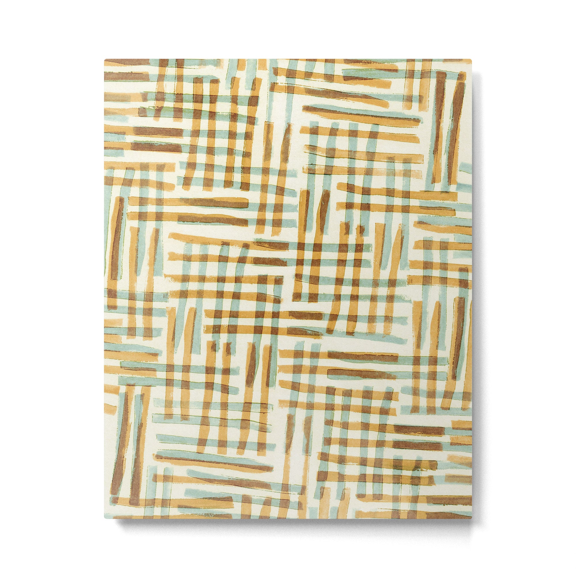 Abstract Linocut Pattern #7 Metal Print Gallery Image 6