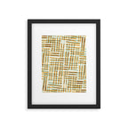 Abstract Linocut Pattern #7 Framed Art Print Gallery Image 6