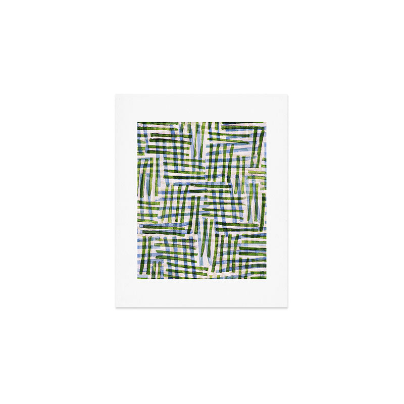 Abstract Linocut Pattern #8 Art Print Gallery Image 1