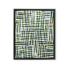 Abstract Linocut Pattern #8 Framed Canvas Print Gallery Image 8