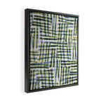 Abstract Linocut Pattern #8 Framed Canvas Print Gallery Image 2